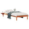 vidaXL Bedframe met Zijtafels Wasbruin 90 x 210 cm Massief grenenhout