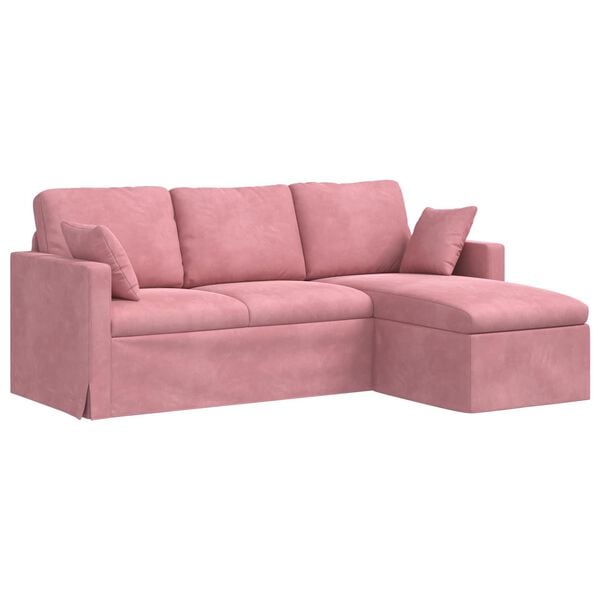 vidaXL Bank Roze Totale afmetingen: 198 x 134 x 80 cm (B x D x H)
