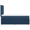 vidaXL Boxspring met matras stof blauw 100x200 cm