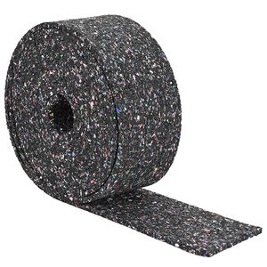 vidaXL Rubbergranulaatrol Zwart 500 x 10 x 1 cm Rubber