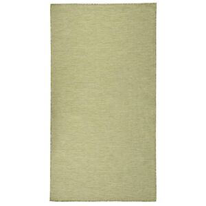 vidaXL Buitenkleed platgeweven 80x150 cm groen