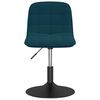 vidaXL Eetkamerstoelen draaibaar 2 st fluweel blauw