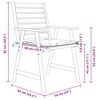 vidaXL Tuinstoelen 4 st met kussens massief acaciahout