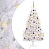 vidaXL Kunstkerstboom 180 cm PVC en staal Wit