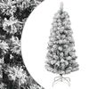 vidaXL Kunstkerstboom met scharnieren en sneeuw 150 cm