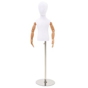 vidaXL Verstelbare 120-157 cm Mannequin met Basis Uniseks PP Wit