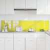 vidaXL Keuken Achterwand 2 pcs Geel 90 x 40 cm gehard glas