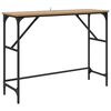 vidaXL Wandtafel Artisan Eiken 100 x 32 x 75 cm Bewerkt hout