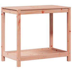 vidaXL Oppottafel met schap 82,5x50x75 cm massief douglashout