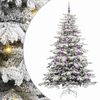 vidaXL Kunstmatige Inklapbare Kerstboom Wit 210 cm PE en PVC