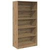 vidaXL Kledingkast 100x50x200 cm bewerkt hout artisanaal eikenkleurig