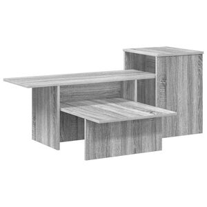 vidaXL Wandtafel Grijs Sonoma 91,5 x 35 x 38,5 cm Bewerkt hout