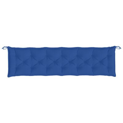 vidaXL Tuinbankkussen 200x50x7 cm stof blauw
