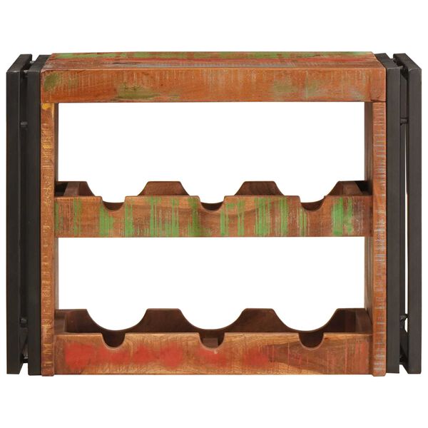 vidaXL Wijnrek Bruin 100 x 45 x 33 cm Massief gerecycled hout