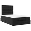 vidaXL Ottoman bed met matras en LED's 120x200cm kunstleer zwart