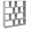 vidaXL Boekenkast 132x29x141,5 cm bewerkt hout betongrijs
