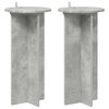vidaXL Plantenstandaard 2 pcs Betongrijs 29,5 x 29,5 x 60 cm
