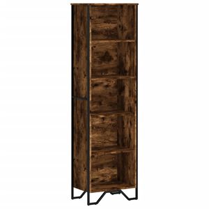 vidaXL Boekenkast 50x31x169 cm bewerkt hout gerookt eikenkleurig