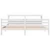 vidaXL Bedframe met hoofdeinde zonder matras 180x200 cm wit