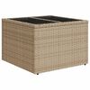 vidaXL 9-delige Loungeset met kussens poly rattan beige
