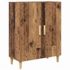 vidaXL Hoge kast Oud Hout 69,5 x 34 x 180 cm Geengineerd Hout en Glas