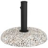 vidaXL Parasolvoet Multikleur en Zwart 45 x 45 x 40 cm Beton en Metaal