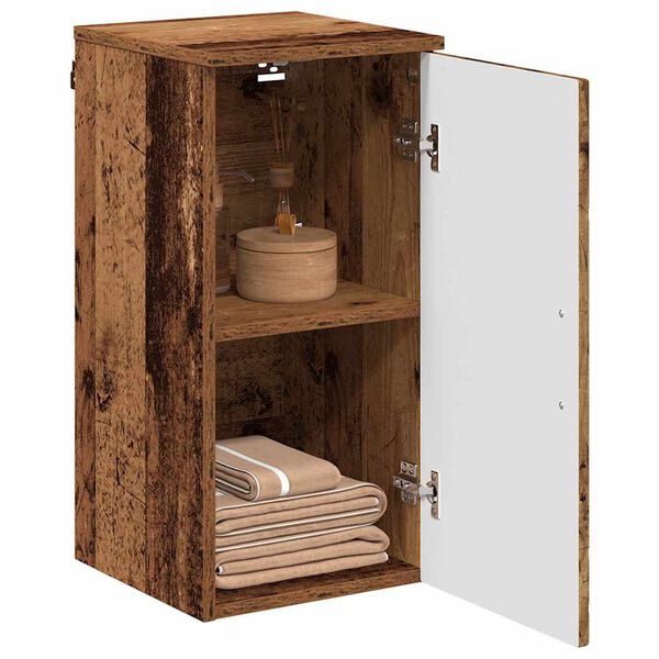 vidaXL Badkamer Kast Oud Hout 30 x 31,5 x 61 cm Bewerkt hout & Metaal