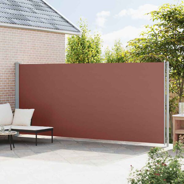 vidaXL Tuinscherm uittrekbaar 200x600 cm bruin