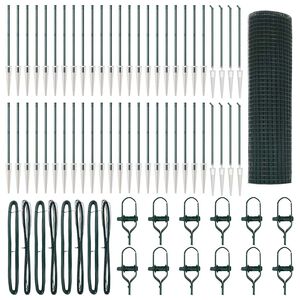 vidaXL Gecombineerd draadhek met spikes 100 x 0,4 m (B x H)