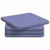 vidaXL Zitkussens 4 st Stof Jeans Blauw 40 x 40 x 3 cm