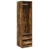 vidaXL Kledingkast met lades 50x50x200 cm bewerkt hout gerookt eiken