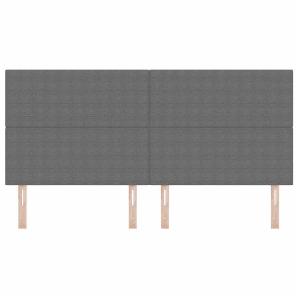 vidaXL Hoofdbord met hoofdeinde Lichtgrijs 200 cm Nep Leer