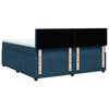 vidaXL Boxspring met matras fluweel blauw 180x200 cm
