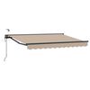 vidaXL Elektrisch Uittrekbaar Zonnescherm Beige 3,5 x 2,5 m