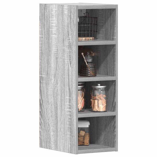 vidaXL Hangkast Riga 20x29,5x60 cm bewerkt hout grijs sonoma eikenkleurig