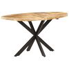 vidaXL Eettafel 140x80x75 cm massief mangohout