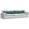 vidaXL Sofa Kussens 2 stuks Donkergroen 145 x 40 cm Cordstof