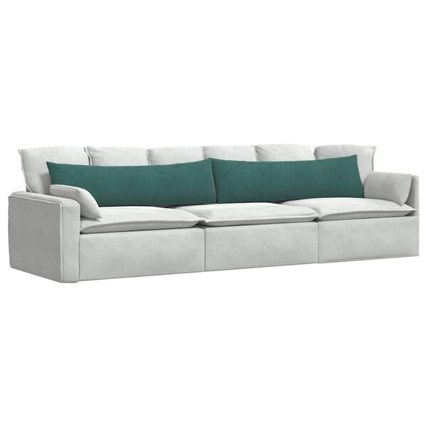 vidaXL Sofa Kussens 2 stuks Donkergroen 145 x 40 cm Cordstof