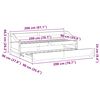 vidaXL Slaapbank met onderschuifbed zonder matras IRUN 90x200 cm wit
