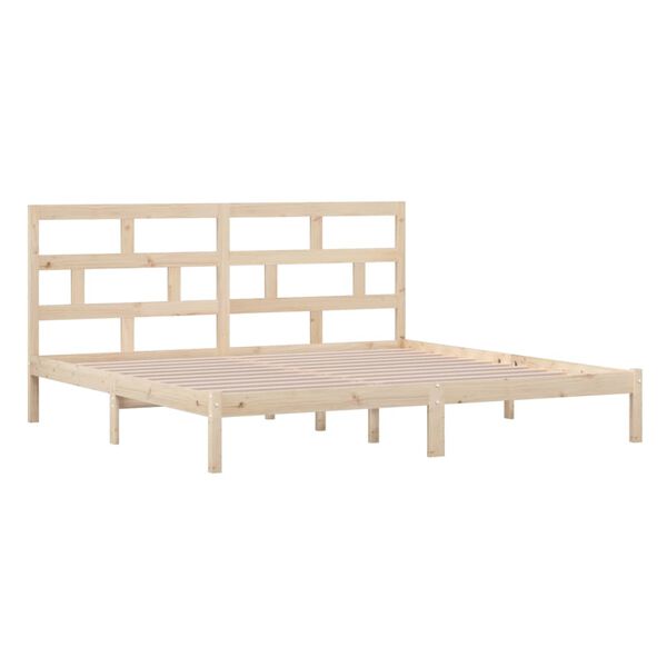 vidaXL Bedframe massief grenenhout 200x200 cm