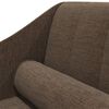vidaXL Chaise longue met bolster stof bruin