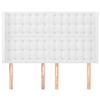 vidaXL Hoofdbord met randen 147x16x118/128 cm kunstleer wit