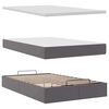 vidaXL Ottoman bed met matras 120x200cm kunstleer grijs