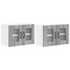vidaXL Vaatwasserpaneel Kalmar 2 pcs Grijs Sonoma 60 x 31 x 40 cm