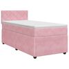 vidaXL Boxspringbed met matras met hoofdeinde Roze 80 x 200 cm Fluweel