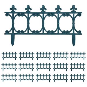 vidaXL Gazonranden 16 st 10 m PP groen
