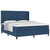 vidaXL Boxspringbed met kussen met hoofdeinde Blauw 200 x 180 cm Stof
