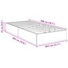 vidaXL Ottoman Bedframe Wit 80,5 x 200 cm Geconstrueerd hout