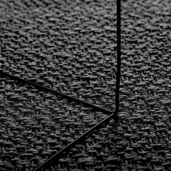 vidaXL Vloerkleed ZIZUR binnen en buiten 120x170cm jute look antraciet