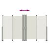 vidaXL Windscherm uittrekbaar 140x1200 cm crèmekleurig